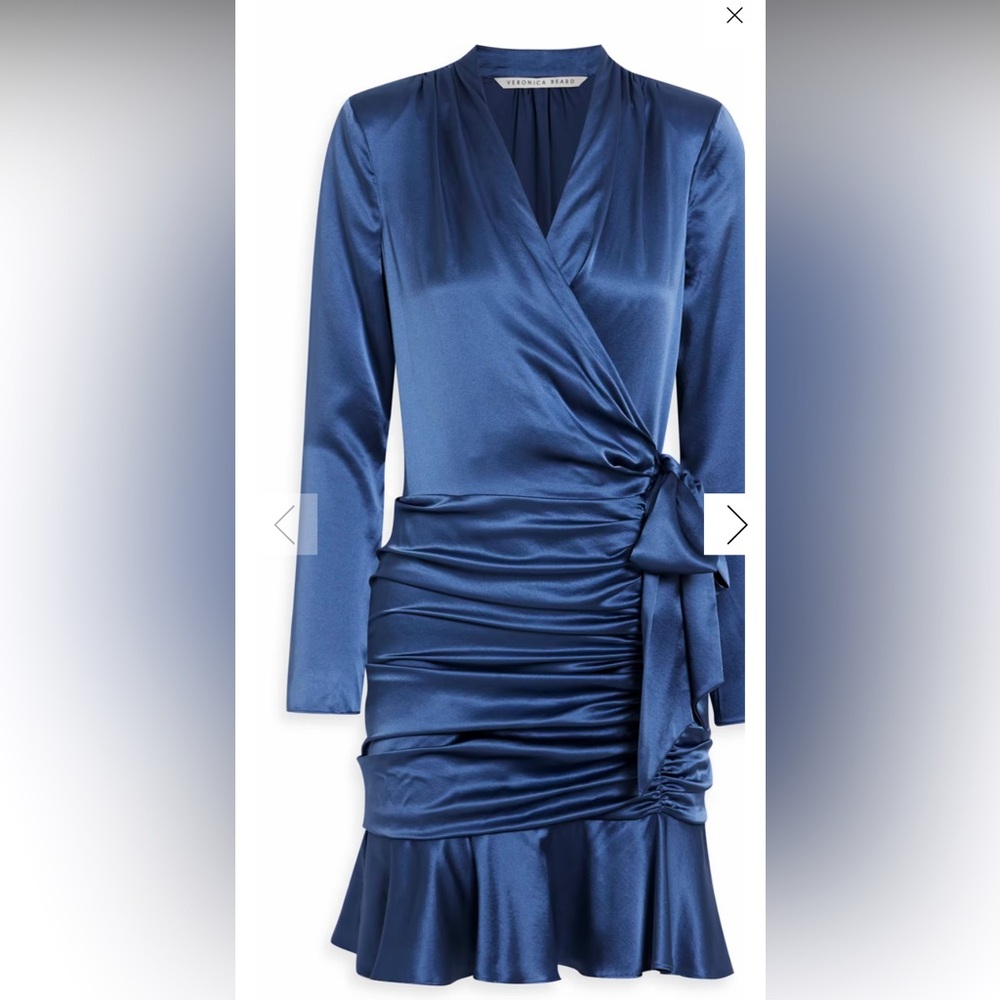 Veronica Beard Agatha Dress in Steel Blue, NWT, size 4